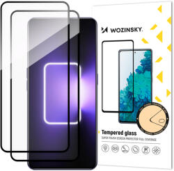 Wozinsky Full Glue Tempered Glass 2x Realme GT Neo 5 / Realme GT3 teljes képernyős fekete kerettel fólia