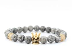 Gyönyörű LUXURY ásványkarkötő "zebrajáspis