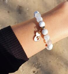  Cica medálos ásványkarkötő