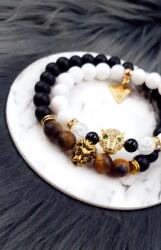  LUXURY Oroszlán & Leopárd pároskarkötő