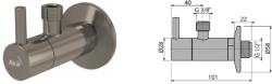 Alcaplast Sarokszelep szűrővel 1/2″-3/8″ (ARV001) (ARV001)