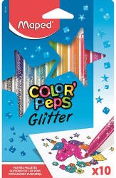 Maped Color Peps Glitter filctoll készlet 2,8mm 10 különböző szín (IMA847110)