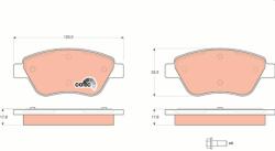 KRIEGER set placute frana, frana disc KRIEGER 0950006353 (0950006353)