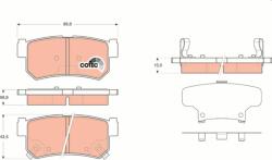 KRIEGER set placute frana, frana disc KRIEGER 0950006246