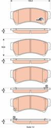 KRIEGER set placute frana, frana disc KRIEGER 0950006536 (0950006536)