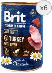 Brit Premium By Nature Turkey & Liver 6x400 g