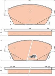 KRIEGER set placute frana, frana disc KRIEGER 0950006351 (0950006351)