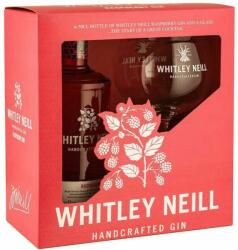 Whitley Neill Raspberry Gin 43% 0,7 l - pohárral, díszdobozban