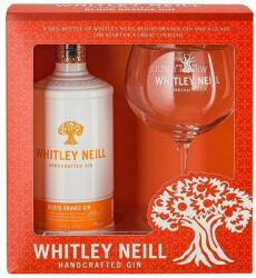 Whitley Neill Blood Orange Gin 43% 0,7 l - pohárral, díszdobozban