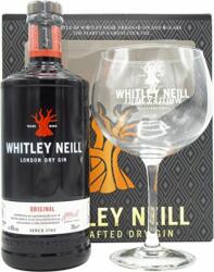 Whitley Neill Original Dry Gin 43% 0,7 l - pohárral, díszdobozban