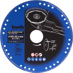 kwb 49720540 PROFI BLUE-LINE AGGRESSO-FLEX TCG 125x22, 23x3, 0x1, 2 mm vágótárcsa (49720540)
