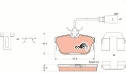 KRIEGER set placute frana, frana disc KRIEGER 0950006267 (0950006267)