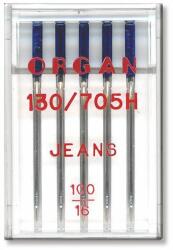 Organ 5 ace Organ Jeans, cu finete acului intre 90-110, sistem ac 130/705H (591000) - masinidecusut