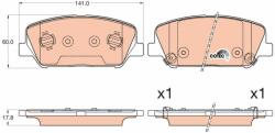 KRIEGER set placute frana, frana disc KRIEGER 0950006521 (0950006521)