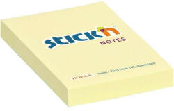 STICK N Stick' N 76x51 mm 100 lap pasztell sárga öntapadó jegyzettömb (21006)
