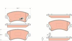 KRIEGER set placute frana, frana disc KRIEGER 0950006111 (0950006111)