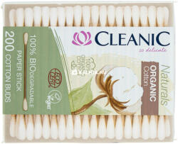 Cleanic Naturals Organic Cotton fültisztító 200 db