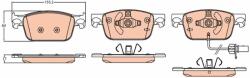 KRIEGER set placute frana, frana disc KRIEGER 0950006569 (0950006569)