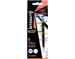 BIC Set Evidentiatoare si Fineliner Intensity Dual Tip, asortat, blister, 6 bucati/set, Bic 503828