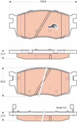 KRIEGER set placute frana, frana disc KRIEGER 0950006323 (0950006323)
