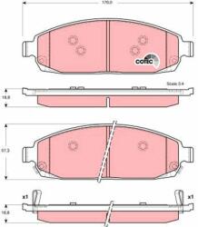 KRIEGER set placute frana, frana disc KRIEGER 0950006160