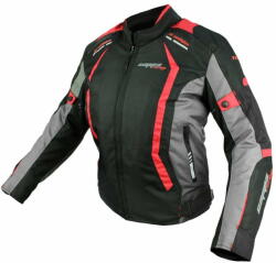  Cappa Racing Női moto kabát AREZZO textilní fekete/piros - M - 05757 M