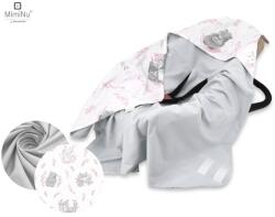 MimiNu by Kieczmerski MimiNu, Lulu, sac de dormit pentru scaun auto, jersey, roz