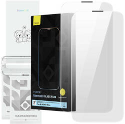 Baseus edzett üveg kijelzővédő fólia Baseus Corning for iPhone 14 Pro with built-in dust filter (P60012218201-00)