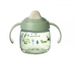 Cana Sippee cu protectie si capac, + 4 luni, Verde, Tommee Tippee