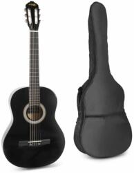 Max Music SoloArt akusztikus gitár (tartalék húr, hangoló, hordtáska, pengetők) - fekete (173211)