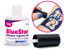 TyToo - Blue Star Csillamtetoválás ragasztó 15 ml - kékes-fehér