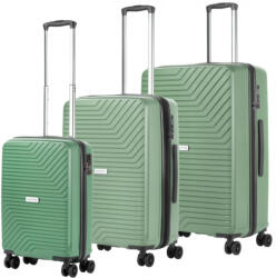 CarryOn Transport zöld 4 kerekű 3 részes bőrönd szett (502401)