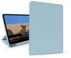 DEVIA ST378874 Devia Apple iPad Air 4 (2020) / Air 5 (2022) / Pro 11 (2022) tablet tok, Leather Case, műbőr, Apple Pencil tartóval, mágneses töltővel, kék (ST378874)