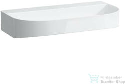 Laufen Sonar 80x42 cm-es csiszolt aljú mosdó csaplyuk és túlfolyó nélkül, matt fehér H8163447571121 (H8163447571121)