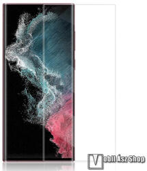 Amorus Samsung Galaxy S23 Ultra (SM-S918), Amorus 3D UV Liquid üvegfólia, 1db, 0, 3mm, 9H, Teljes kijelzőre,