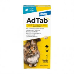 Elanco AdTab rágótabletta macskáknak 1db , ( 2-8kg. cicáknak ) , A kedvezmények nem vonhatók össze