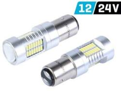Vision Lighting Izzó, VISION P21/5W BAY15d 12/24V 52x4014 SMD LED, Canbus, fehér, 2db