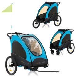 GUTO BUGGY PRO 3 az 1-ben DLX gyermek kerékpáros babakocsi (GTU13)
