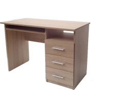  JANE Íróasztal 3 fiókos, fakkos - többféle színben