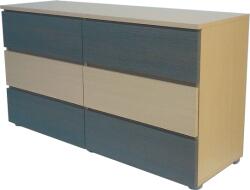  JANE Komód 6 fiókos rejtett fogantyúkkal - többféle színben