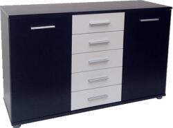  JANE Komód két ajtós 5 fiókos - többféle színben