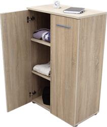  JANE webshop - Komód két ajtós, polcos, 50 cm mély - többféle színben