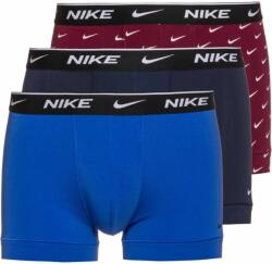 Nike Boxer alsó Nike Everyday Cotton Stretch Trunk 3P - beetroot swoosh/comet blue/obsidian