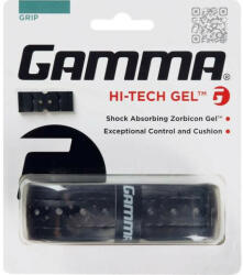 Gamma Tenisz markolat - csere Gamma Hi-Tech Gel Grip 1P - black