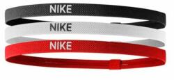 Nike Fejpánt Nike Elastic Headbands 2.0 3P - black/white/university red