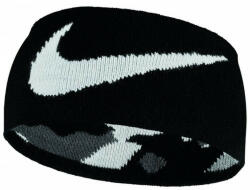 Nike Fejpánt Nike Seamless Knit Headband Reversible - black/smoke grey/lt smoke grey
