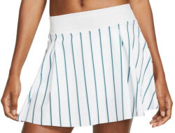 Nike Női teniszszoknya Nike Dri-Fit Club Skirt Regular Stripe Tennis Heritage W - white/gorge green