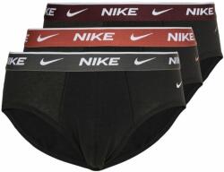 Nike Boxer alsó NikeEveryday Cotton Stretch Brief 3P - black/rust/charcoal heather/burgundy