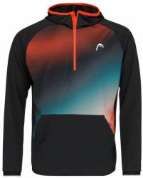 HEAD Férfi tenisz pulóver Head Topspin Hoodie M - black/print vision