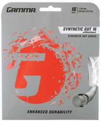 Gamma Tenisz húr Gamma Synthetic Gut w/ WearGuard (12, 2 m) - white